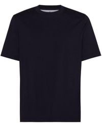 Brunello Cucinelli - Katoenen T-shirt Met Ronde Hals - Lyst