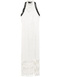 Nanushka - Midikleid Mit Fransen - Lyst