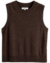 Chinti & Parker - Wool Blend Sleeveless Knitted Vest - Lyst