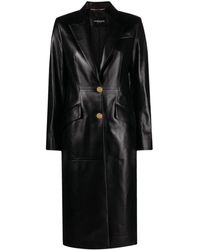 Versace - Trenchcoat aus Leder - Lyst