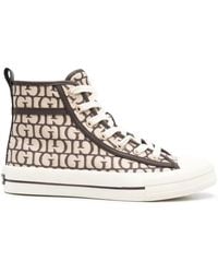 Guess - Logo-Print High-Top Sneakers - Lyst