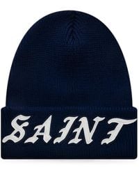 SAINT Mxxxxxx - Logo-Patch Knit Beanie Hat - Lyst
