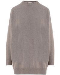Jil Sander - Pull À Bords Côtelés En Laine - Lyst