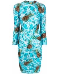 Philipp Plein - Pineapple Skies Short Dress - Lyst