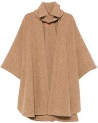 Ermanno Scervino - Manteau-Cape À Motif De Chevrons - Lyst