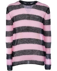 we11done - Striped Mohair Sweater - Lyst