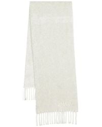 Isabel Marant - Logo-Embroidered Brushed Scarf - Lyst