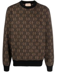 Gucci - Jacquard-Pullover mit Logo - Lyst