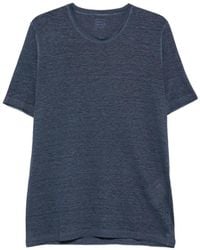 120% Lino - Crew-Neck Linen T-Shirt - Lyst