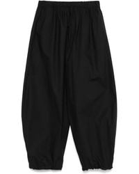 Pinko - Cotton Tapered Trousers - Lyst