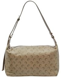 Marine Serre - Faded Moon Leather Messenger Bag - Lyst