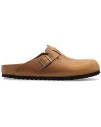 Birkenstock - Boston Leather Slippers - Lyst
