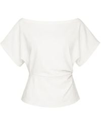 Club21 Collection - Tate Boat-Neck Short-Sleeve Top - Lyst