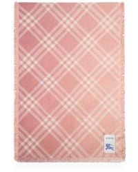 Burberry - Check Frayed Scarf - Lyst