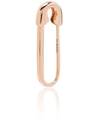 Anita Ko - Safety Pin 18kt Rose Gold Earring - Lyst
