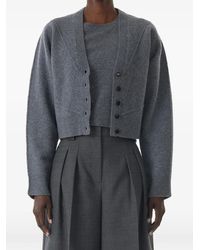 Jason Wu - V-Neck Cropped Cardigan - Lyst