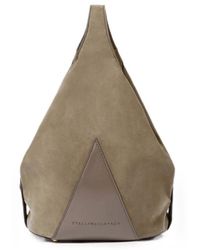 Stella McCartney - Logo-Debossed Triangular-Panel Shoulder Bag - Lyst