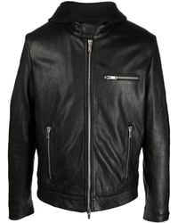 Dondup - ジップアップ レザージャケット - Lyst