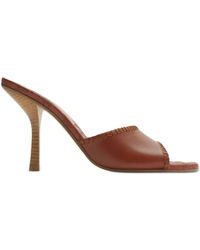 Burberry - 90Mm Leather Cabana Sandals - Lyst