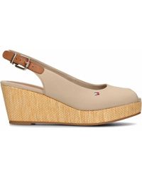Tommy Hilfiger - Iconic Elba Slingback Wedge Sandals - Lyst