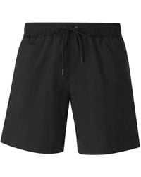 Moncler - Logo-Embroidered Swim Shorts - Lyst