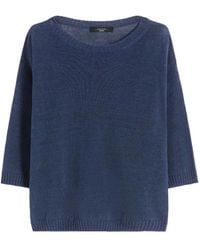 Weekend by Maxmara - Linen Three-Quarter Sleeve Sweater - Lyst