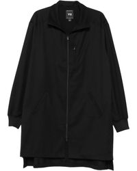 Y-3 - Zip-Front Long Jacket - Lyst