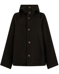 Uma Wang - Hooded Button-Up Jacket - Lyst