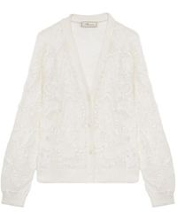Blumarine - Butterfly-Applique Cardigan - Lyst