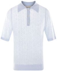ShuShu/Tong - Open-knit Short-sleeved Polo Shirt - Lyst
