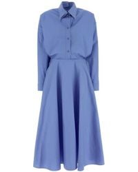 Balenciaga - Poplin Shirt Midi Dress - Lyst
