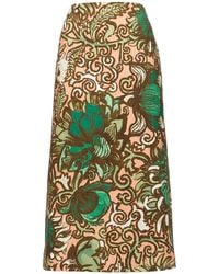 La DoubleJ - Floral-print Pencil Skirt - Lyst