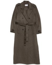 The Dynamis Studio - Double-Breasted Belted Coat - Lyst