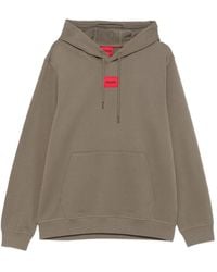 HUGO - Drawstring-Hooded Hoodie - Lyst