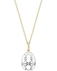 Faberge - 18Kt And Heritage Seal Pup Surprise Diamonds Locket Necklace - Lyst