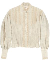 Fortela - Arlette Lace-Embroidered Blouse - Lyst