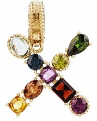 Dolce & Gabbana - Rainbow Alphabet X マルチストーン ペンダント 18kイエローゴールド - Lyst