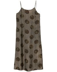 Uma Wang - Printed Slip Midi Dress - Lyst