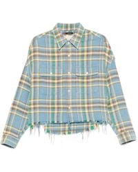 R13 - Plaid Frayed Shirt - Lyst