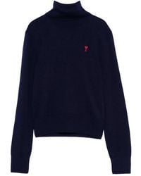 Ami Paris - Jersey Ami De Coeur Con Cuello Alto - Lyst
