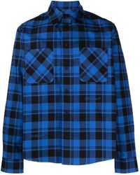 Off-White c/o Virgil Abloh - Checked Cotton Shirt - Lyst