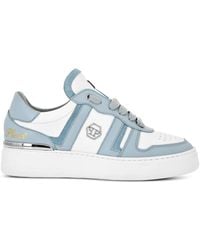 Philipp Plein - Striped Leather Sneakers - Lyst