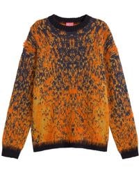 DIESEL - Patterned Intarsia-Knit Jumper - Lyst