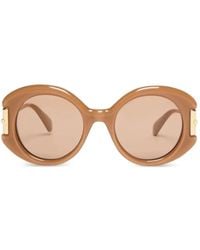 Max Mara - Lunettes De Soleil À Monture Ronde - Lyst