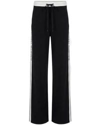 Elisabetta Franchi - Knit Trousers With Logo - Lyst