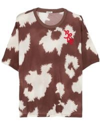 Bode - T-Shirt À Imprimé Vache Et Logo Brodé - Lyst