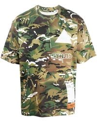 Heron Preston - Camouflage Print T-Shirt - Lyst