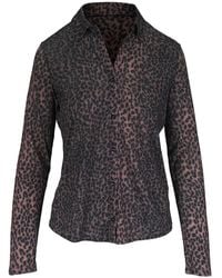 Majestic Filatures - Animal-Print Long-Sleeve Shirt - Lyst