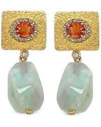 Coomi - Sapphire And Opal Earrings - Lyst
