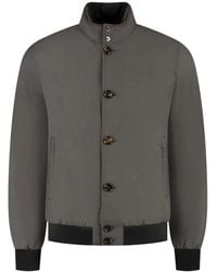 Moorer - Janos-Pum Bomberjack Met Geribbelde Manchetten - Lyst